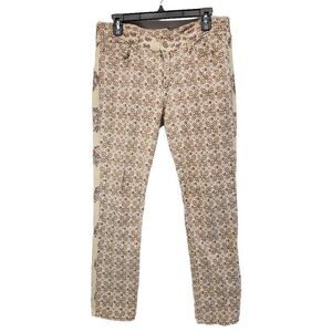 True Religion Victoria Skinny Twill Jeans Size 31 Waist Bohemian Floral Printed